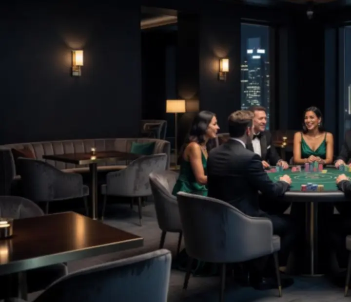 Hangulatos városi offline pókerasztal a City Lounge 365-ben